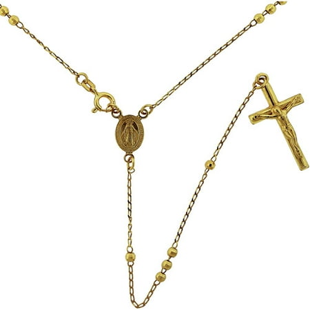 18kt Gold over Sterling Silver Rosary Chain, 20