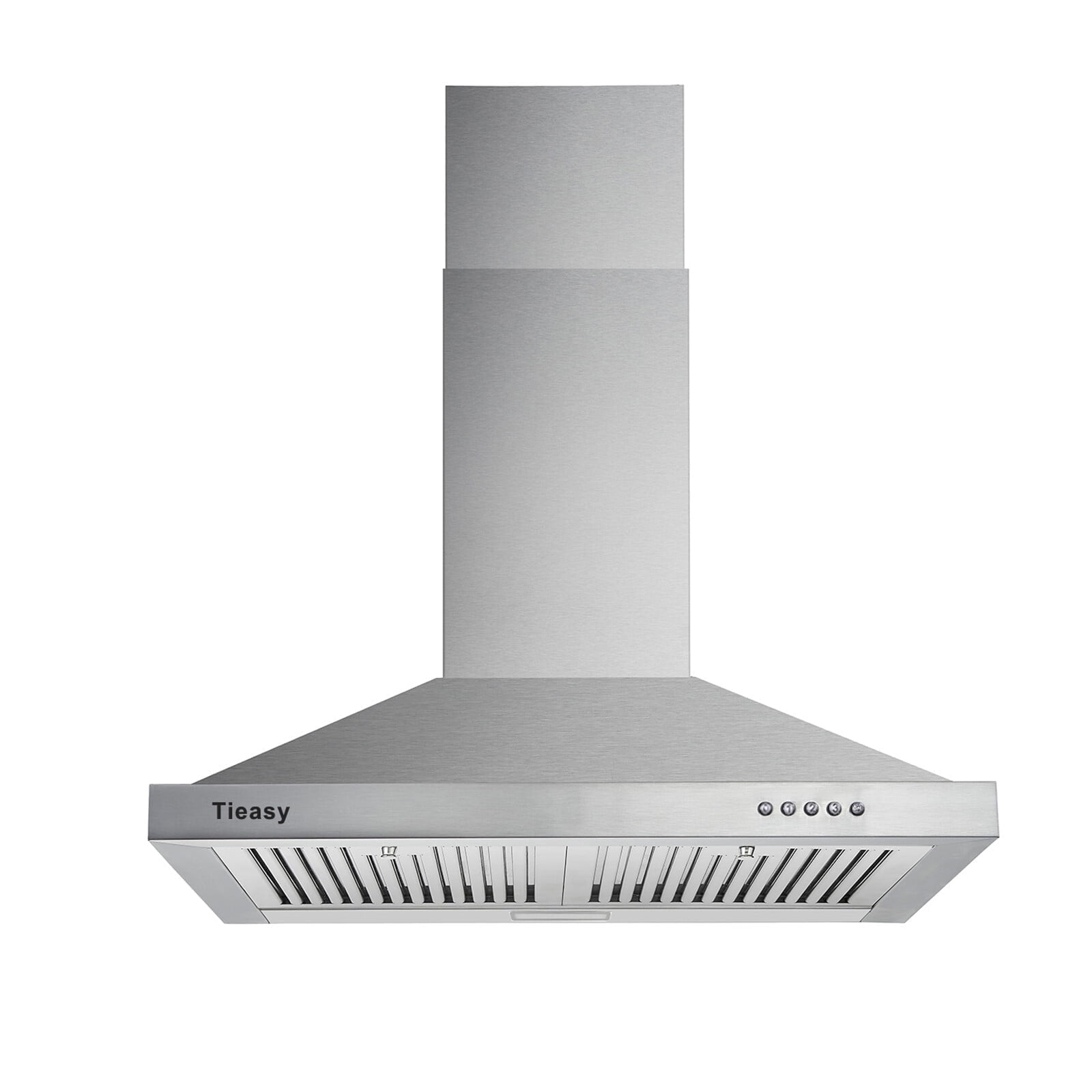 Joeaonz 30-Inch Chimney Hood with Stainless Steel Filters & LED Lighting