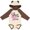Natural & Brown w Ears, variant on Inktastic My Aunt is My Hero Breast Cancer Awareness Boys or Girls Long Sleeve Baby Bodysuit