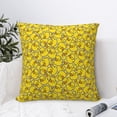 thumbnail image 4 of Pofeuu Ducky Cartoon Animal Yellow Print Double-sided plush pillowcase Square Throw Pillow Covers Pillows Cover for Living Room Bedroom Sofa Couch Cushion Cover（No pillow core）-22"x22", 4 of 7