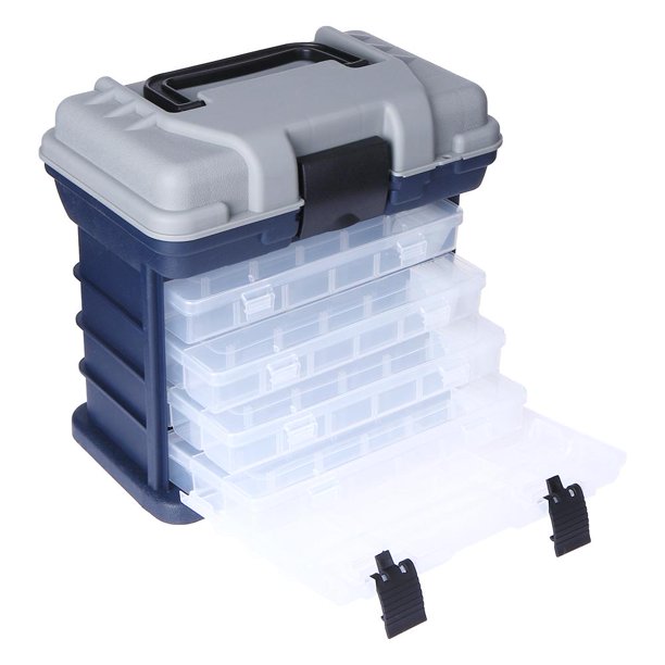 Wdftyju Caja contenedora de señuelos de peces multicapa Caja de almacenamiento duradera para aparejos de pesca Wdftyju 1kq9pt6br3ku2fx7