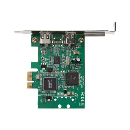 2ポート FireWire 400増設PCI Expressカード PCIe接続IEEE1394a互換アダプタ Windows Mac対応 スターテック StarTech.com 2年保証
