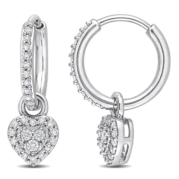 Everly Women's Diamond 10k White Gold Earrings