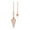 home decorations, variant on Divination Pendulum Copper Metal Chain Pendant For Meditation And Divination Tool With Sturdy Safe Design, Approximately 4.3 X 1.5 Cm Pendant Size And 18.3 Cm Chain Length,