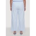 thumbnail image 4 of Women's Plus Size Striped Poplin Drawstring Waist Pants, 4 of 4