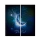 thumbnail image 3 of 2 Cortinas de Puertas Ventanas de Impresión 3D Persianas Divisor de Puertas de cielo lunar Sunnimix Cortina de poliéster, 3 of 8
