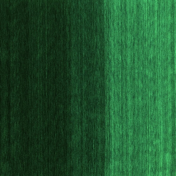 Ahgly Company Indoor Square Abstract Green Contemporary Area Rugs, 7' Square