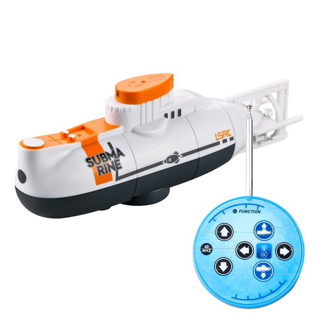 Maoww RC Mini 6 Channels Remote Control Under Water Ship RC Model Kids Educational Toy Gift for Children White