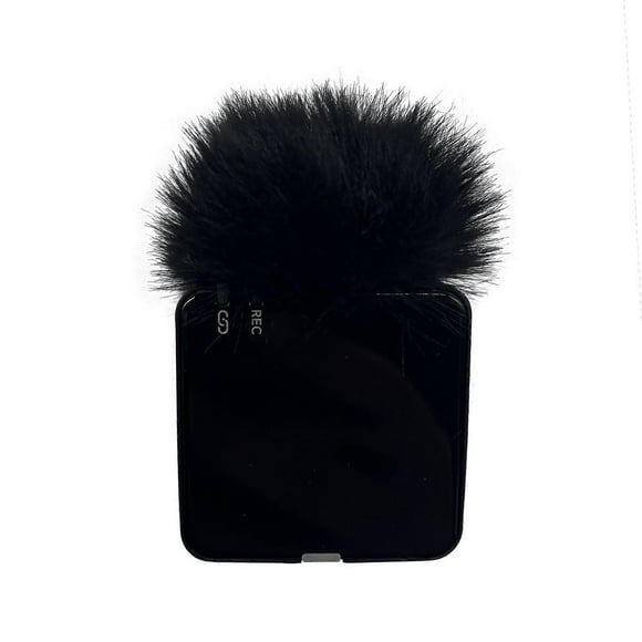 Windscreen Wireless Lavalier Microphone Wind Cover for RODE Third Generation Clip On Mics for Indoor Outdoor Recording Black and white