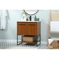 thumbnail image 2 of 30 inch single bathroom vanity in teak with backsplash, 2 of 8