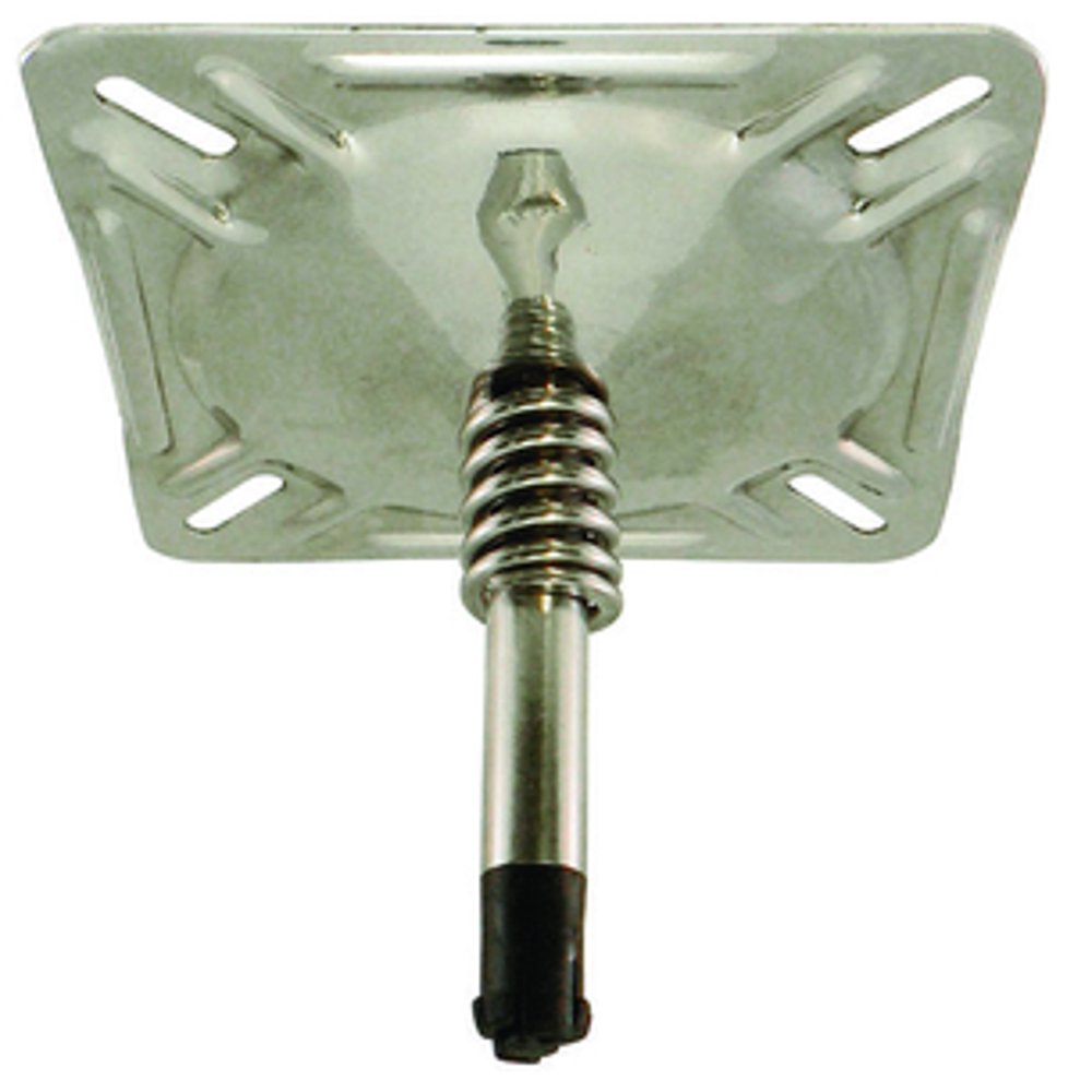 Springfield KingPin 7" x 7" Swivel Seat Mount with Spring, Polished