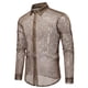 thumbnail image 1 of Blusa y camisa de manga larga con cuello vuelto para hombre, informal, a la moda, con botones sólidos, de poliéster, de manga larga y cuello vuelto., 1 of 9