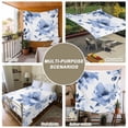 thumbnail image 6 of Blue Floral Spring Small Tapestry for Bedroom Wall Hanging Tapestry, Retro Watercolor Botanical Summer Ceiling Backdrop Tapestries Poster Blanket Wall Decor for Teens Room Living Room Dorm 23" x 28", 6 of 8