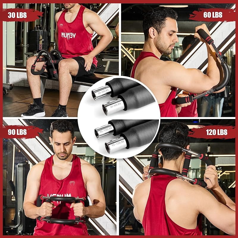 Adjustable Twister Arm Trainer - Upper Body Workout Equipment With 4 Springs For Home Gym