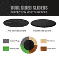Exercise Sliders for Carpet and HardwoodDual Sided Core Sliders for Ab
