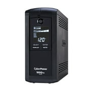 CyberPower CP1000AVRLCD Battery Backup UPS, 1000VA/600W, 120V, 8 Outlets, AVR, LCD Display, Black