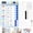 Blue-Pro, variant on Owlprints Magnetic Chore Chart, Dry Erase Checklist Schedule Chart Board to Do List for Home Office Classroom, ADHD Cleaning Planner Tools with Sliders and Magnetic Marker - Blue
