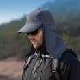 thumbnail image 7 of UPF 50+ Foldable Fishing Hat Baseball Cap with Removable Neck Flap Portable for Men Women Golf Hiking, 7 of 7