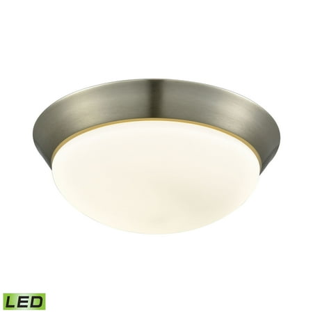 

Elk Home Contours 12.75 Wide 1-Light Flush Mount - Satin Nickel