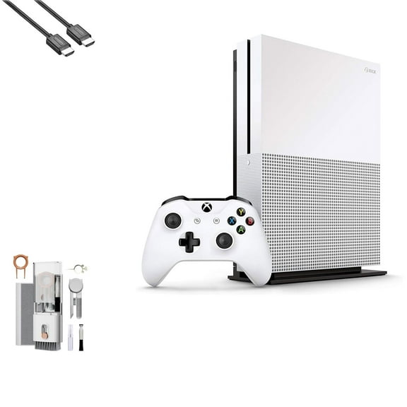 Pre-Owned Microsoft Xbox One S 500GB, 4K Ultra HD White with BOLT AXTION Cleaning Kit HDMI ( )