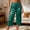 Green, variant on Women's Satin Wide Leg Capri Pants Elastic High Waist Loose Fit Cropped Trousers Soft Silk-Like Home Wear Casual Summer Pants with Pockets Relaxed Fit Palazzo Pantalones de Satén Mujer