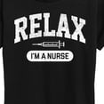 thumbnail image 3 of Instant Message - Relax I'm a Nurse - Women's Short Sleeve Graphic T-Shirt, 3 of 6