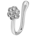 thumbnail image 1 of Clip On Nose Rings For Women Non-Pierced Nose Hoop Ring Adjust Nose Cuff, 1 of 9
