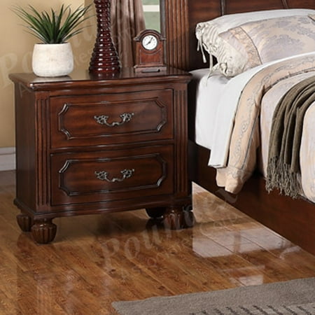 Simple Relax Night Stand in Cherry Wood Finish