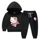 thumbnail image 3 of Hello Kitty-Conjunto de suéter con capucha para niños, Tops estampados bonitos, ropa cálida de lana a la moda para niñas, Otoño e Invierno, 3 of 5
