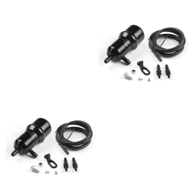 Kenally Boost Controller Suministros para automóviles Accesorios mejorados Aleación de aluminio a prueba de herrumbre Accesorios para Negro 2piezas