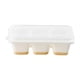 thumbnail image 1 of Máquina para hacer cubitos de hielo con caja | 3 moldes grandes para bloques de hielo para refrigerador | Recipiente transparente de PET de grado alimenticio con tapa sellada y fondo suave para, 1 of 2