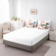 thumbnail image 4 of Rooster Twin Comforter Set,7 Pieces Soft Microfiber Boho Floral Chick Cock Chicken Farm Animals Comforters with Fitted Sheet,Flat Sheets,and Pillowcases- Rustic Farmhouse Wildlife Bedding Sets, 4 of 5