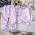 thumbnail image 7 of TOWED22 Toddler Pajamas Boys Girls Pyjamas 2pcs Long Sleeves Pjs Sets for Kids Fall Winter Sleepwears 3 6 9 12 18 24 Months 2 3 4 5 6 7 8 9 Years(Purple,12-18 M), 7 of 7