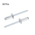 thumbnail image 4 of Unique Bargains 5mm Diameter 13mm Grip Length Silver Tone Aluminum Blind Rivets 60 Pack, 4 of 4