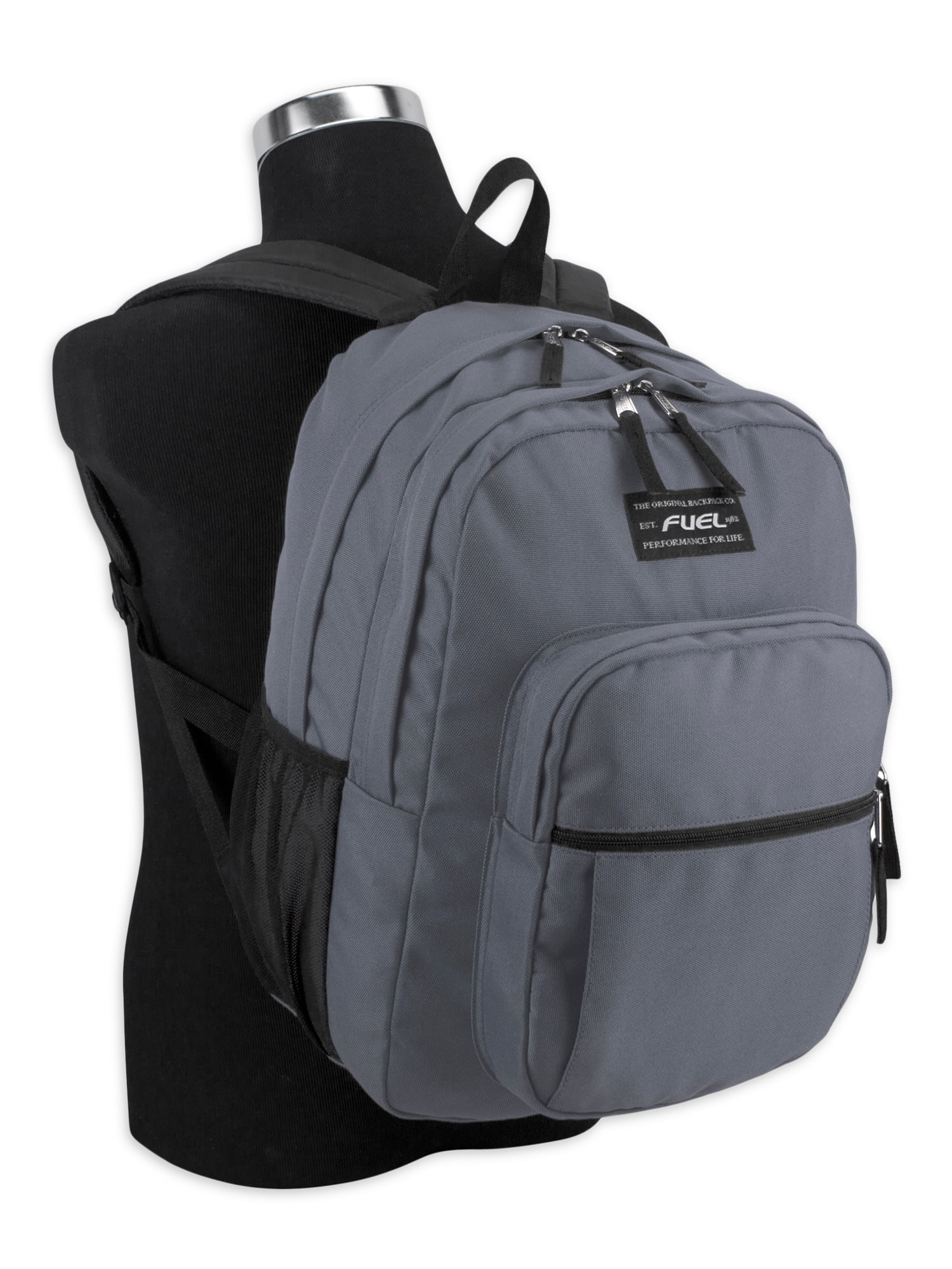 Fuel Unisex Legacy Deluxe Classic Backpack, Gray