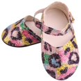 thumbnail image 4 of Zapatos De Lentejuelas Zulema para Muñeca De Niña De 18 pulgadas Amarillo, 4 of 7