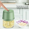 thumbnail image 5 of Electric Mini Food Chopper, Ongmies Food Chopper Usb Rechargeable One Button Operation Easy to Use Energy Saving Garlic Chopper, Green, 5 of 6