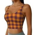 thumbnail image 2 of Lsque Soutien-Gorge de Sport pour Femmes à Imprimé Carreaux Buffalo, Compression, Évacuation de l'Humidité, Soutien-Gorge de Sport à Fort Impact pour Femmes, Soutien-Gorge de Sport-Petit, 2 of 8