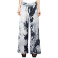 thumbnail image 1 of Mujeres Tie Dye Pantalones de pierna ancha Cintura ancha Bolsillo Pantalones suaves elásticos Pantal Abanopi Gris/Grande, 1 of 7