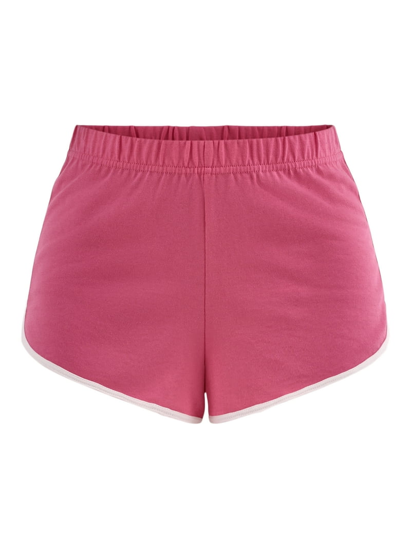 No Boundaries Women's Jersey Knit Dolphin Shorts 2 Inseam Pull-On