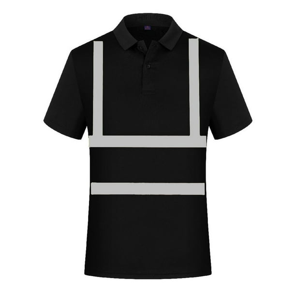 Sudadera de alta visibilidad para hombre: jersey reflectante de manga corta para mayor seguridad
