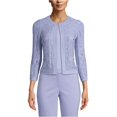 thumbnail image 1 of Chaqueta de encaje con marco Anne Klein para mujer azul 16, 1 of 2