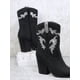 thumbnail image 3 of Faux Leather Pointy Toe Stacked Block Heel Boots, 3 of 4