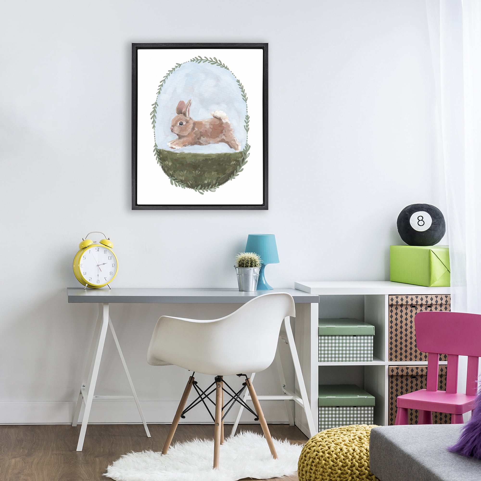 Stupell Industries The Goodness of Spring Black Framed Floater Canvas Wall Art, design by Sara Baker