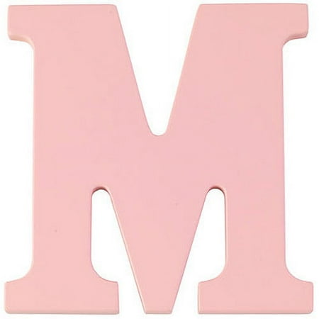 WOOD LETTER R PINK