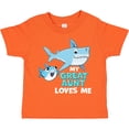 thumbnail image 3 of Inktastic My Great Aunt Loves Me with Cute Sharks Boys or Girls Toddler T-Shirt, 3 of 5