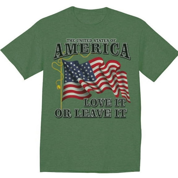 Mens Graphic Tees American Flag T-shirt
