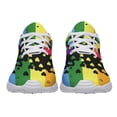 thumbnail image 3 of Unisex Fashion Rainbow Shoes, LGBT Sneakers for Men Women, Lightweight Breathable Running Walking Shoes White Size 8, 3 of 7