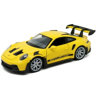 Porsche 911 (997) GT3 Yellow 1/18 Diecast Car Model by Welly