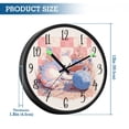 thumbnail image 3 of Voice Controlled Luminous Clock LED Night Light 12 Inch Silent Wall Clock Suitable for Bedroom and Living Room Home Decoration Cats and Balls Of Yarn, 3 of 8